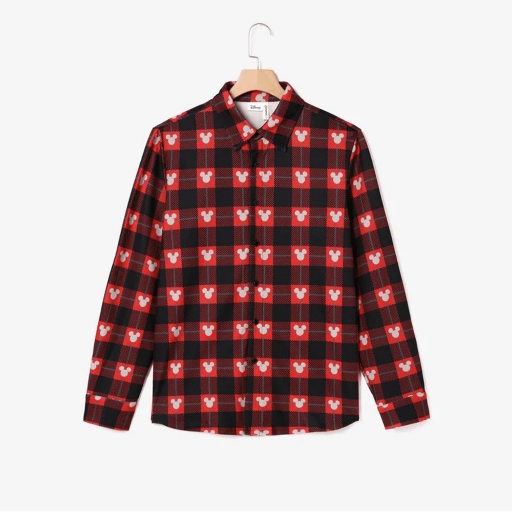 Disney Mickey and Friends Allover Print Button Down Shirt